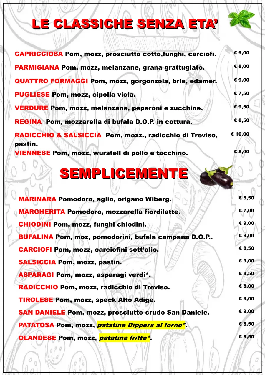 Listino online : Nuovo listino Pizzaidea Ceggia